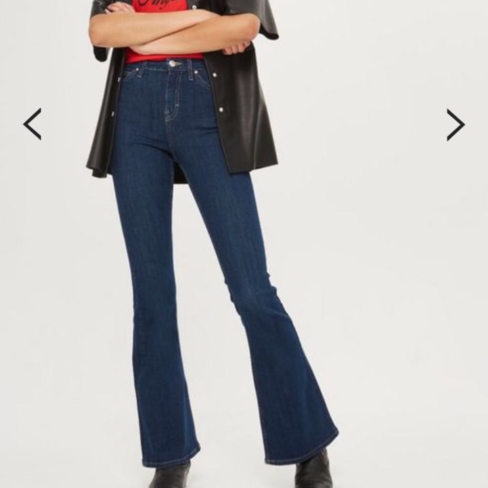 TOPSHOP Moto Jamie Flare Jeans